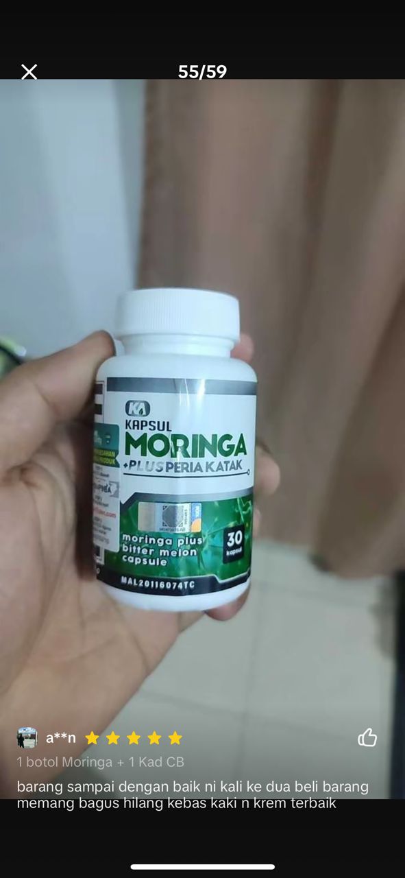 Screenshot produk Moringa