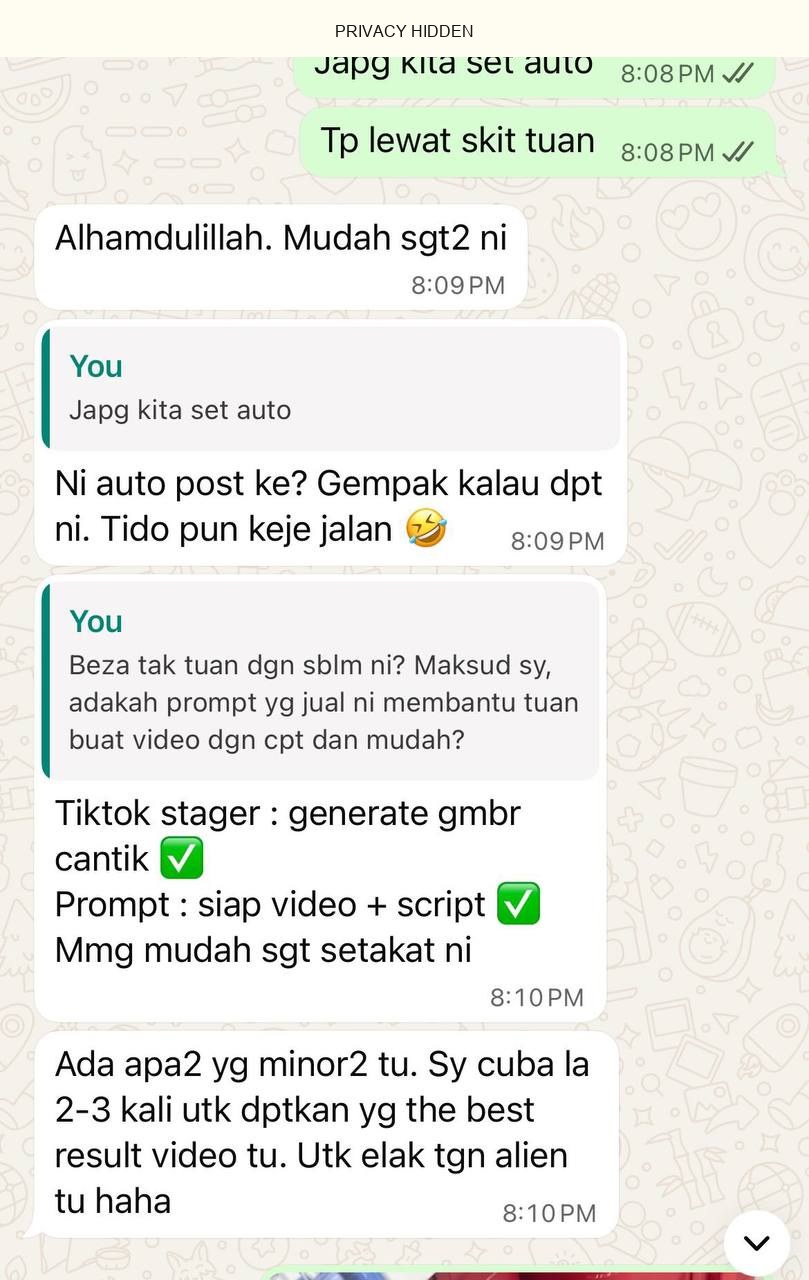 Customer test gambar tangan pegang produk