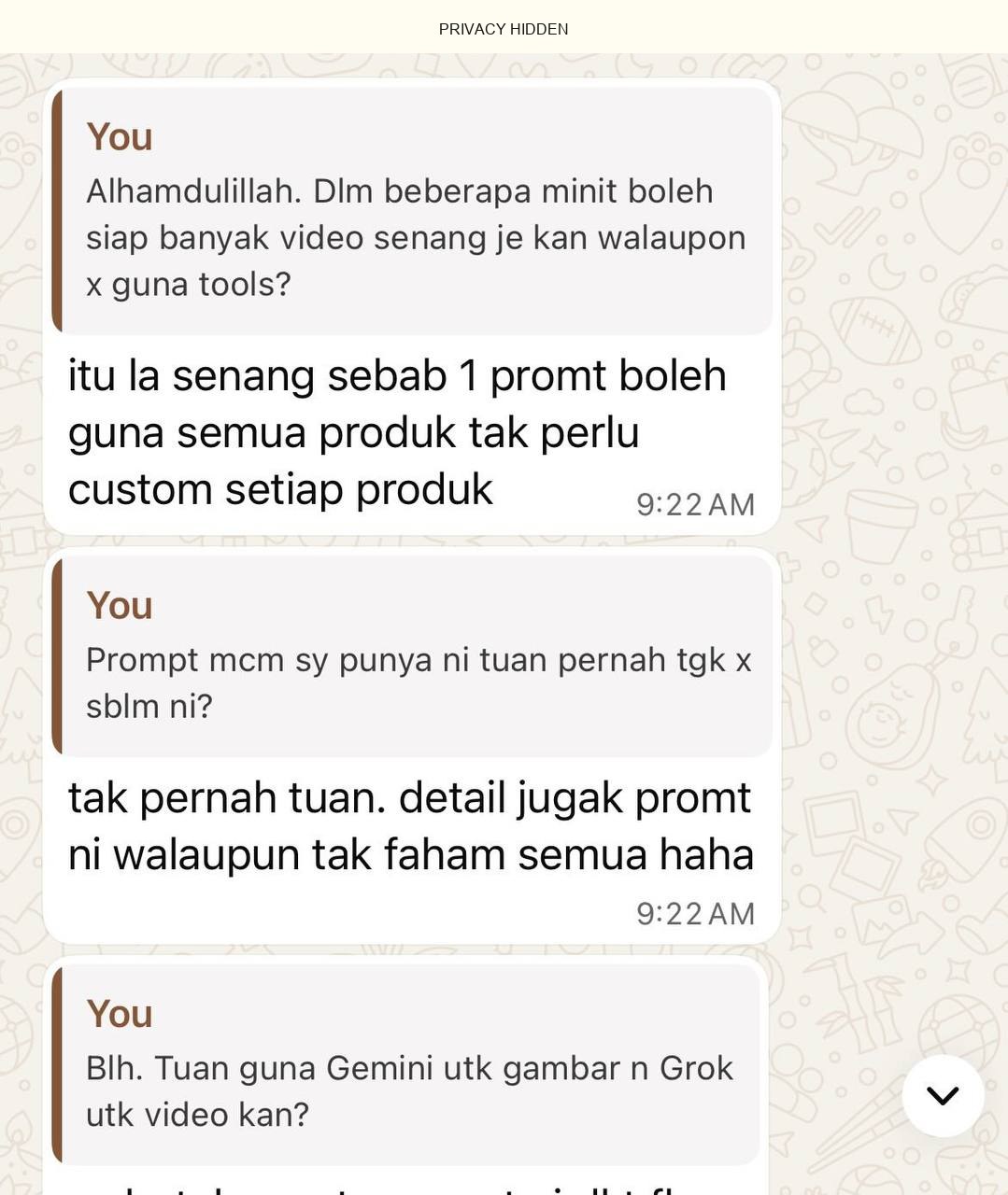 Customer dapat sale selepas cuba video prompt