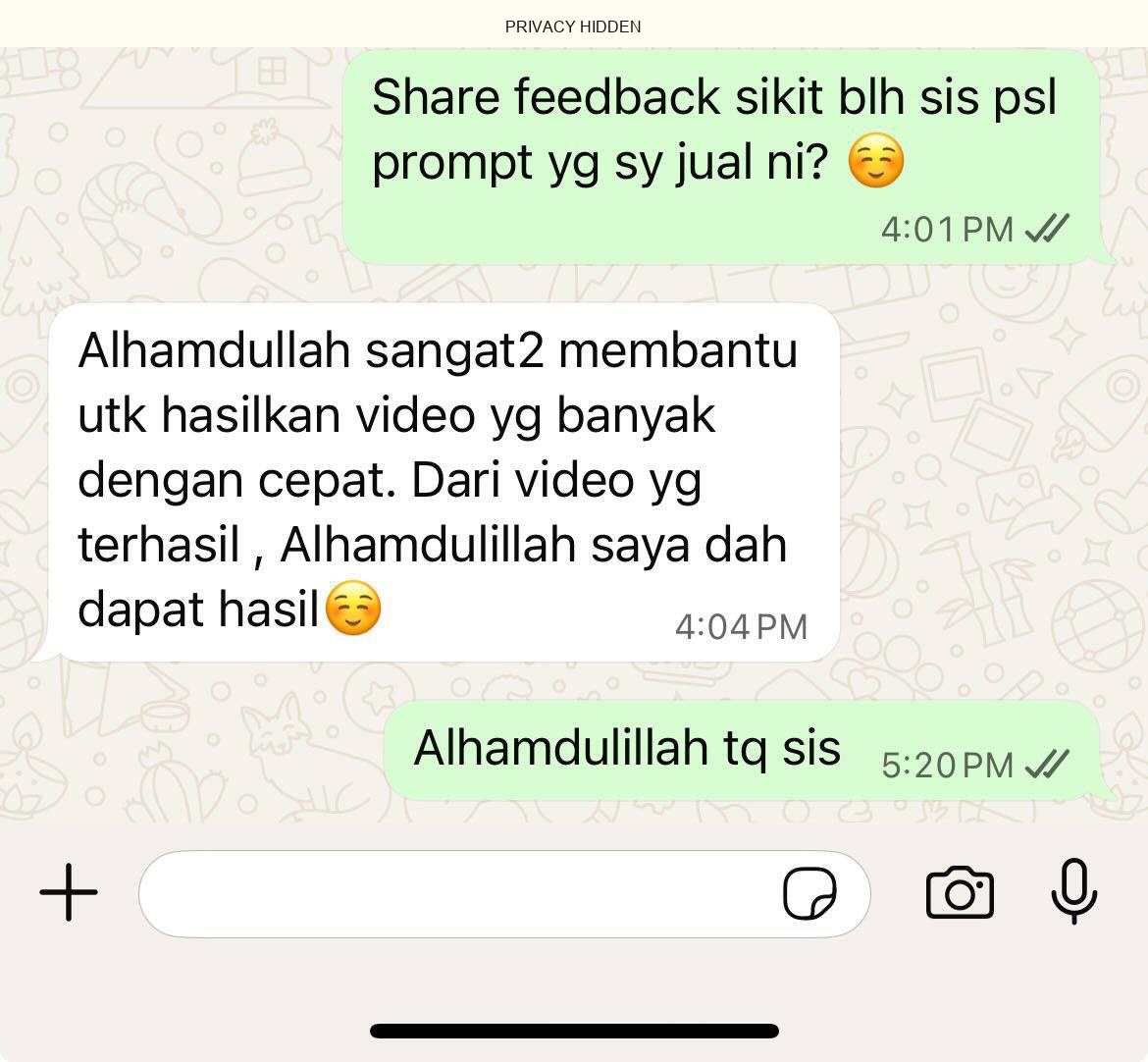 Customer test prompt untuk banyak produk