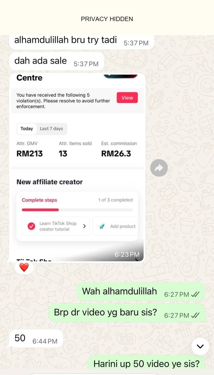 Customer kata video bawah 50 saat dah jadi