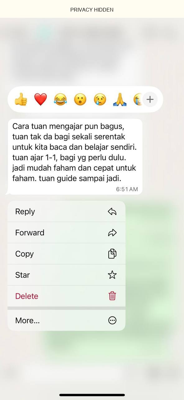 Customer kata first time jumpa prompt macam ini